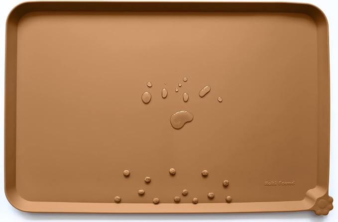 Hoki Found Large Silicone Pet Food Mats Tray by Hoki+Found