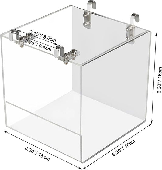 Big Bird Bath Cage, Cleaning Pet Supplies Cockatiel Bird Bathtub - Image 2