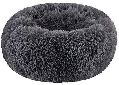 BODISEINT Modern Soft Plush Round Pet Bed by BODISEINT