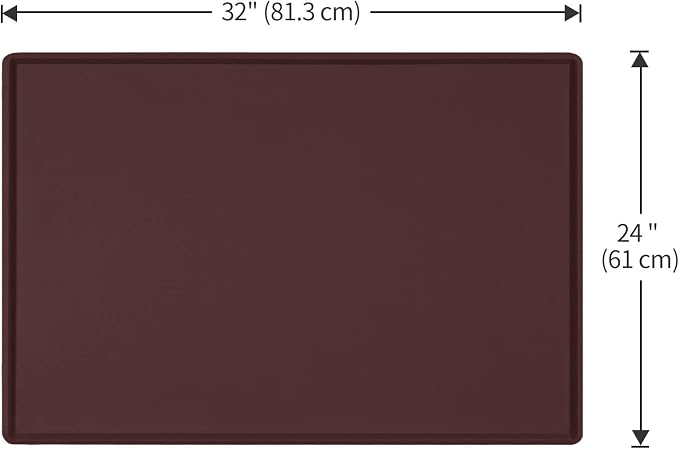 Dog Food Mat, Silicone Waterproof Food Tray, Non Slip Pet Bowl Mats Placemat - Image 5