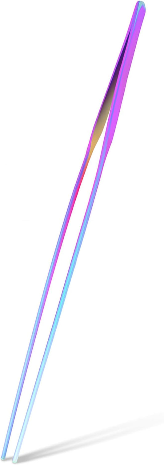 Mandala Crafts 15 Inches Rainbow Stainless Steel Straight Aquarium Tweezers by MandalaCrafts