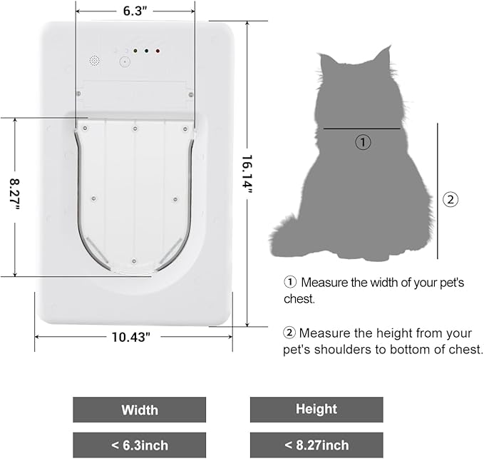 Smart Electronic Pet Door, Automatic Cat Dog Door - Image 8