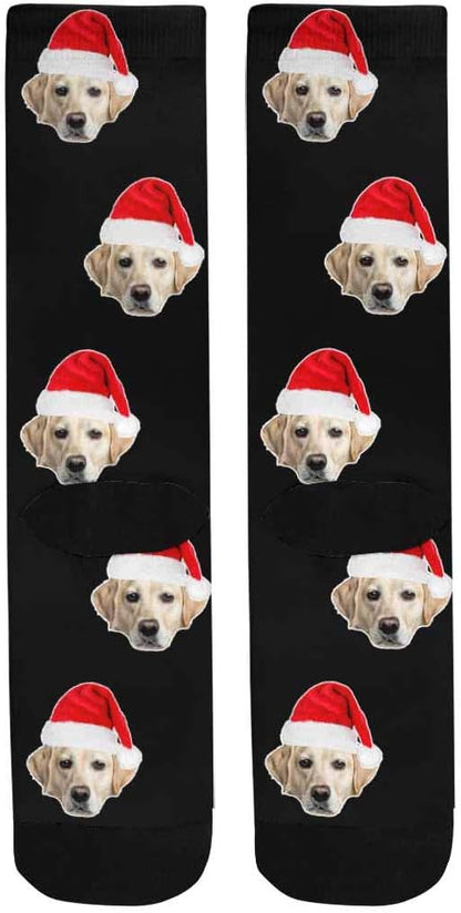 Custom Face Socks, Personalized Dog Lover Pet Photo Picture on Socks Unisex - Image 4