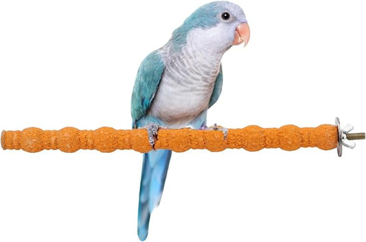 Hypeety Wood Perch Stand Paw Grinding Stick Toy Colorful Pet Bird Cage Stand by Hypeety