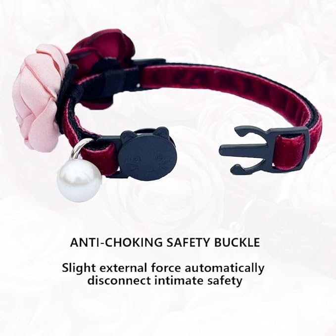 Fupo Cat Collar Breakaway with Flower - Image 4