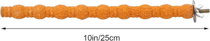 Hypeety Wood Perch Stand Paw Grinding Stick Toy Colorful Pet Bird Cage Stand - Image 2