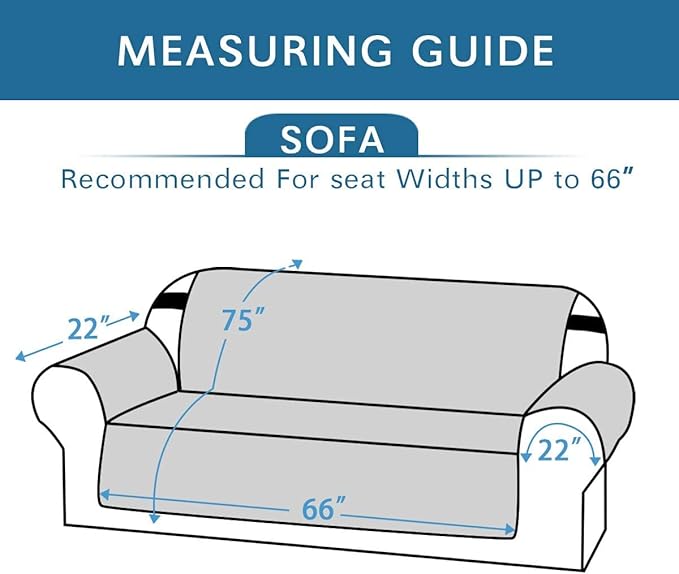 H.VERSAILTEX Reversible Sofa Slipcover Furniture Protector Water Resistant 2" - Image 2