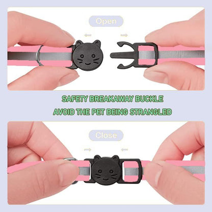 2 Pack Cat Collars Quick Release Reflective Kitten Collar - Image 2