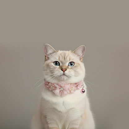 2 Pack Cat Collar Pink Floral - Image 2