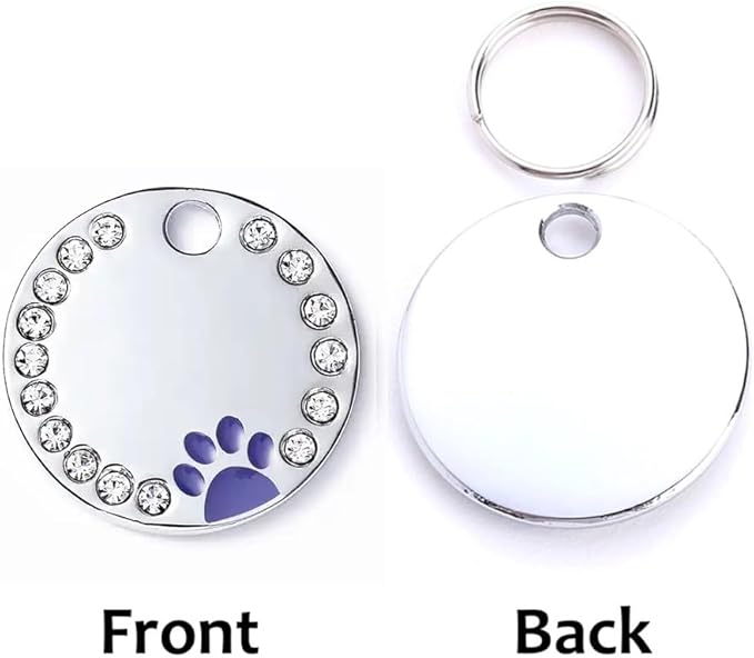 Personalized Dog/Cat Cute Paw Pet ID Tag - Image 2