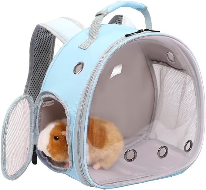 Guinea Pig Backpack, Space Capsule Bubble Window Small Animal Backpack - Image 6