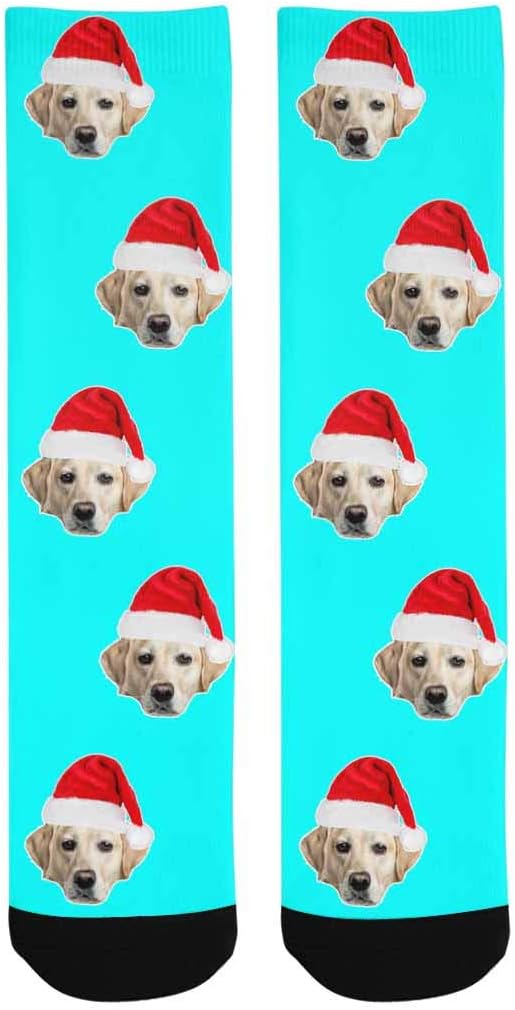 Custom Face Socks, Personalized Dog Lover Pet Photo Picture on Socks Unisex - Image 3