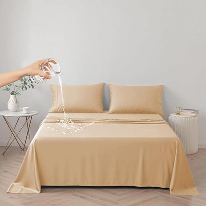 DUJUIKE Waterproof Bed Cover for Dog and Cats, Pet Hair Resistant Bed Sheet by ComfortAndStyleForHome