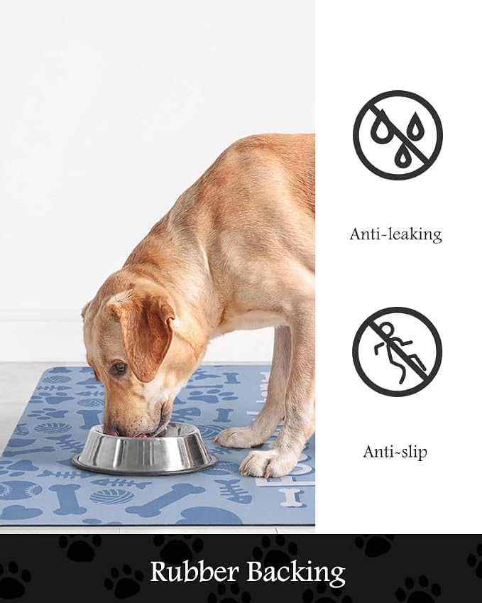 Pet Feeding Mat-Absorbent Dog Mat - Image 5