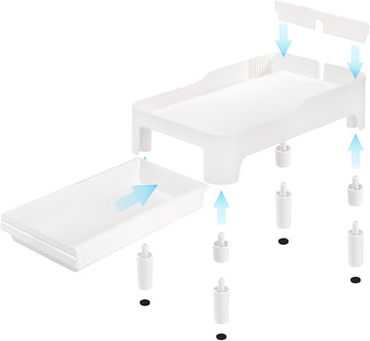 YOUEON Raised Pet Feeder Stand for Cats and Dogs Neck Health, Adjustable Height - Image 7