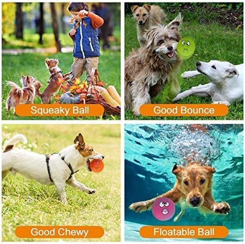 Squeaky Dog Toy Chewing Dog Toys Durable Teething Latex Rubber Soft Interactive - Image 3