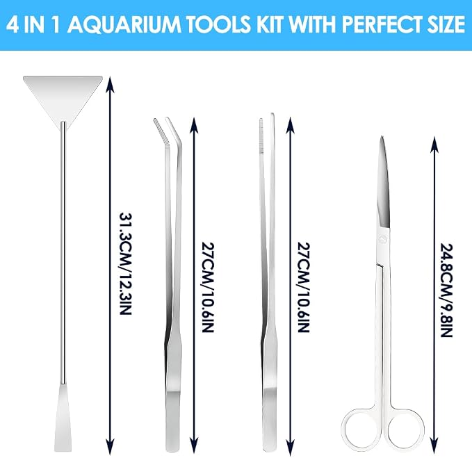 Gutsdoor Aquascape Tools Aquarium Kit, Aquarium Plant Trimming - Image 3