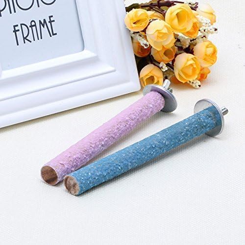 2 Pcs Bird Perch Stand Toy, Random Bird Perch Stand Toy Wood Parrot Grinding - Image 9