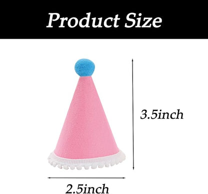 20 Pcs Dog Birthday Hat Set for Small Medium Dogs Cat Puppies, Mini Party Hat - Image 2