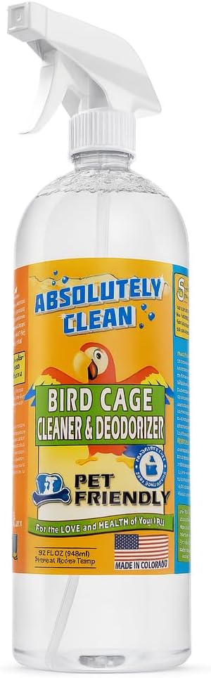 Absolutely Clean Amazing Bird Cage Cleaner and Deodorizer by AbsolutelyClean
