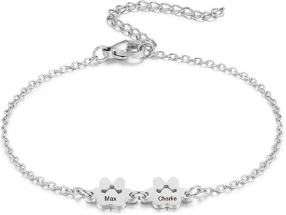 MeMeDIY Personalized Paw Print Bracelet by MeMeDIY