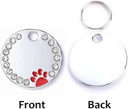Personalized Dog/Cat Cute Paw Pet ID Tag - Image 2