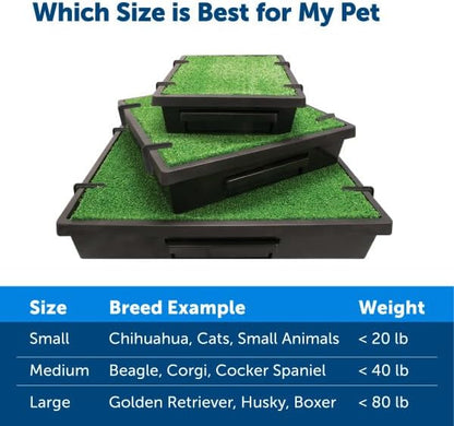PetSafe Pet Loo Indoor Pet Toilet, Portable Dog Potty Station, Grass Pad Tray - Image 9