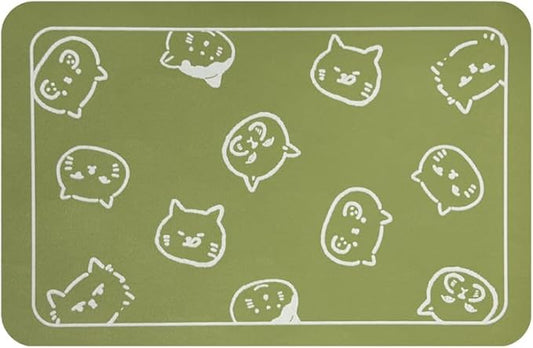 YCT Cat Food Mat, Cat Mat for Food and Water, Pet Feeding Mat, Non-Slip Super by YCT