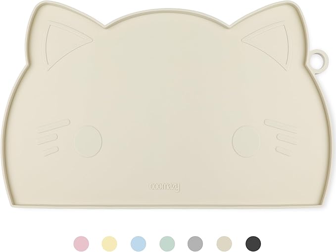 Coomazy Cat & Dog Feeding Mat, Thicker Non-Slip Silicone Mat by Coomazy
