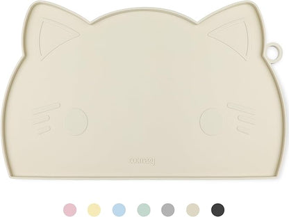 Coomazy Cat & Dog Feeding Mat, Thicker Non-Slip Silicone Mat by Coomazy