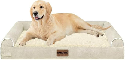 Large Dog Bed Orthopedic Washable: Beds Bolster XL Bed Medium Large Dogs Egg - Image 9