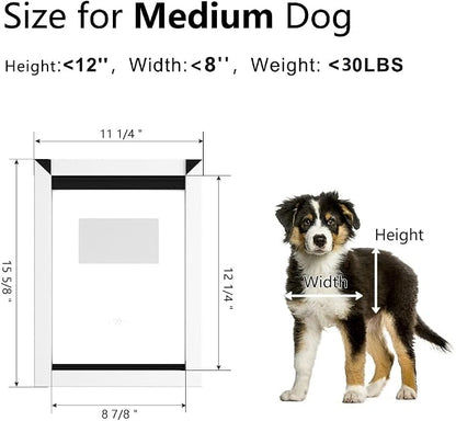 Aluminum Medium Dog Door for Door, Doggy Door - Image 6