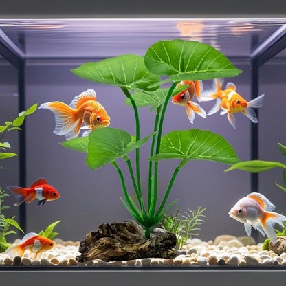 2-Pack Aquarium Decor Fish Tank Decorations 6-inch Betta Fish Tank Plants Leaf - Image 7