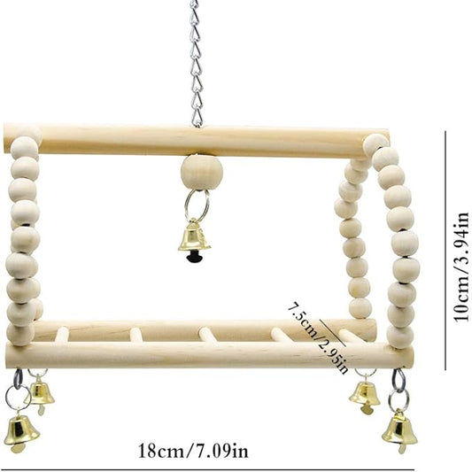 Deloky 7 Packs Bird Parrot Swing Chewing Toys-Hanging Bell Bird Cage Toys - Image 2