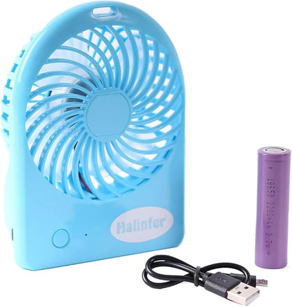halinfer Portable Mini Fan for Cat Backpack Carrier, USB Rechargeable Battery - Image 2