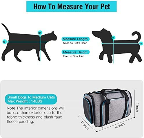 Siivton Airline Approved Pet Carrier, 4-Way Expandable Cat Dog Carrier - Image 3