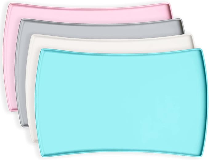 CatGuru Cat Food Mat, Small & Large Pet Feeding Mat, 100% Waterproof Cat by CatGuru