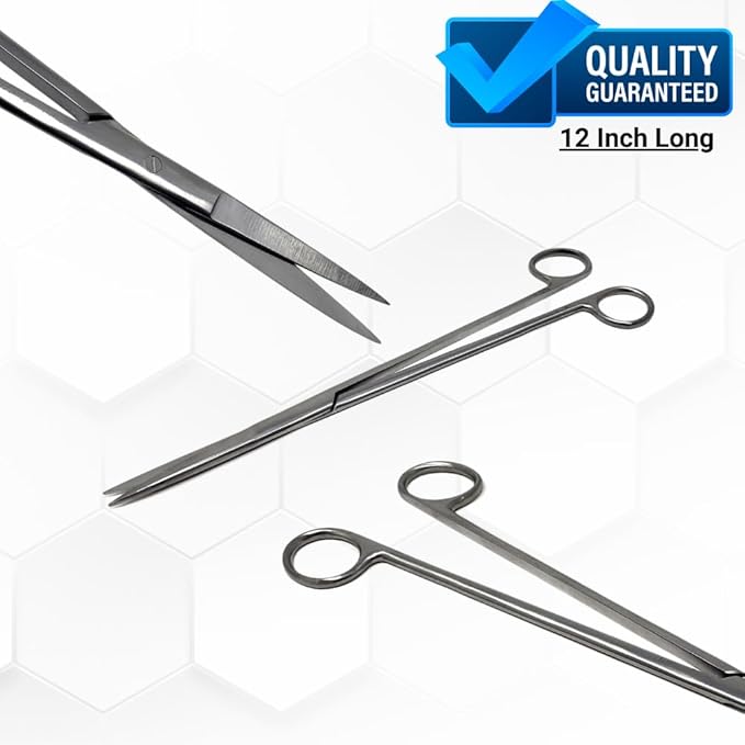 Aquarium Scissors Stainless Steel 12" Extra Long Water Grass Scissors - Image 6