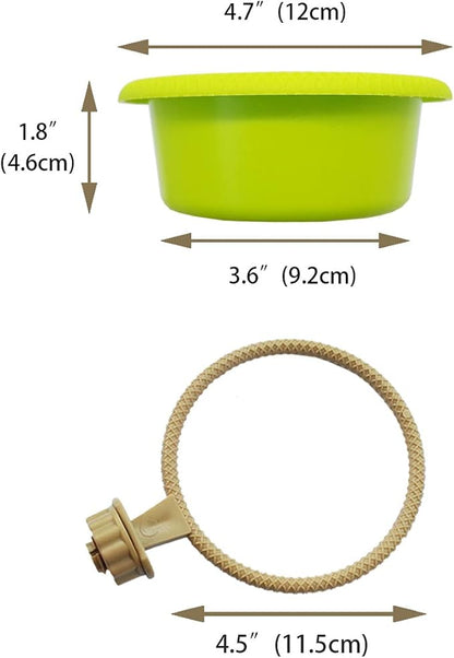 FOIBURELY Multi-Function Caged Bird Bath Bird Cage Parrot Supplies Bathing Tub - Image 3