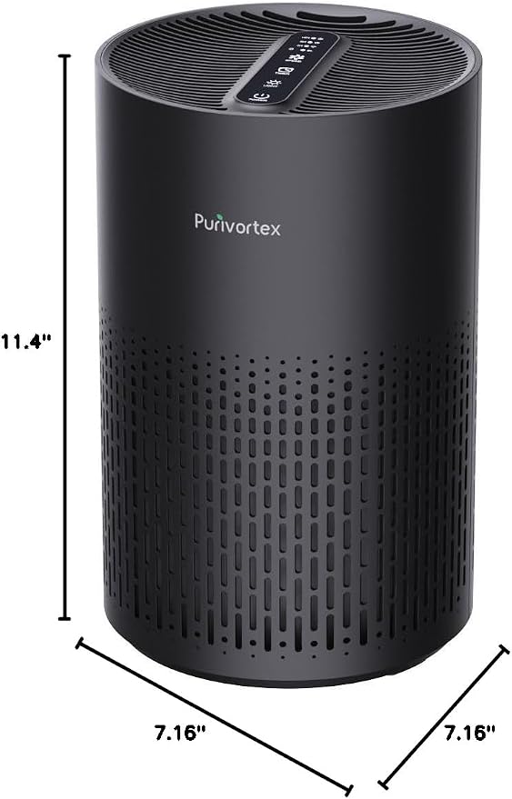 Purivortex Air Purifiers for Bedroom, Quiet Air Purifier - Image 9