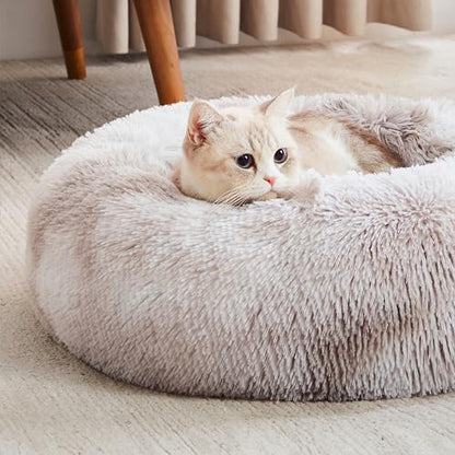 WESTERN HOME WH Calming Dog & Cat Bed, Anti-Anxiety Donut Cuddler Warming Cozy - Image 4