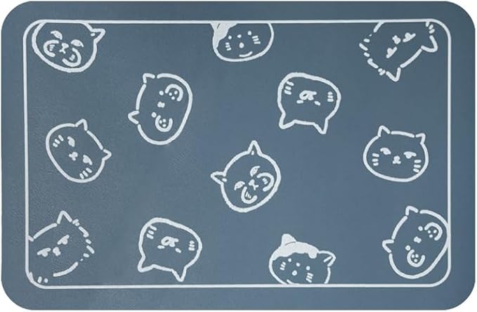 YCT Cat Food Mat, Cat Mat for Food and Water, Pet Feeding Mat, Non-Slip Super by YCT