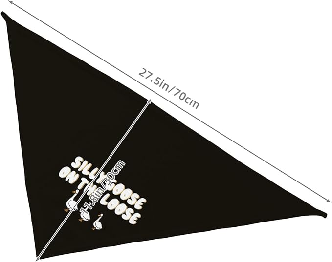 Silly Goose on The Loose Triangle Dog Bandana, Summer Bandana Funny Triangle - Image 6