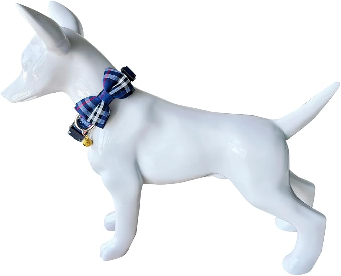 Yizepet Dog Collar and Leash Set-Plaid Puppy Collar - Image 4