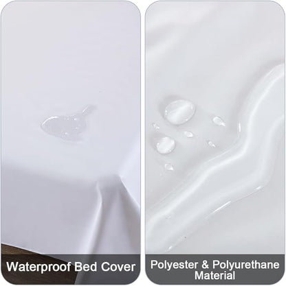 DUJUIKE Waterproof Bed Cover for Dog and Cats, Pet Hair Resistant Bed Sheet - Image 2