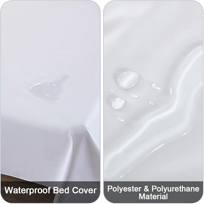 DUJUIKE Waterproof Bed Cover for Dog and Cats, Pet Hair Resistant Bed Sheet - Image 2