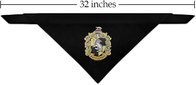 GRAPHICS & MORE Harry Potter Hufflepuff Painted Crest Dog Pet Bandana - Image 2