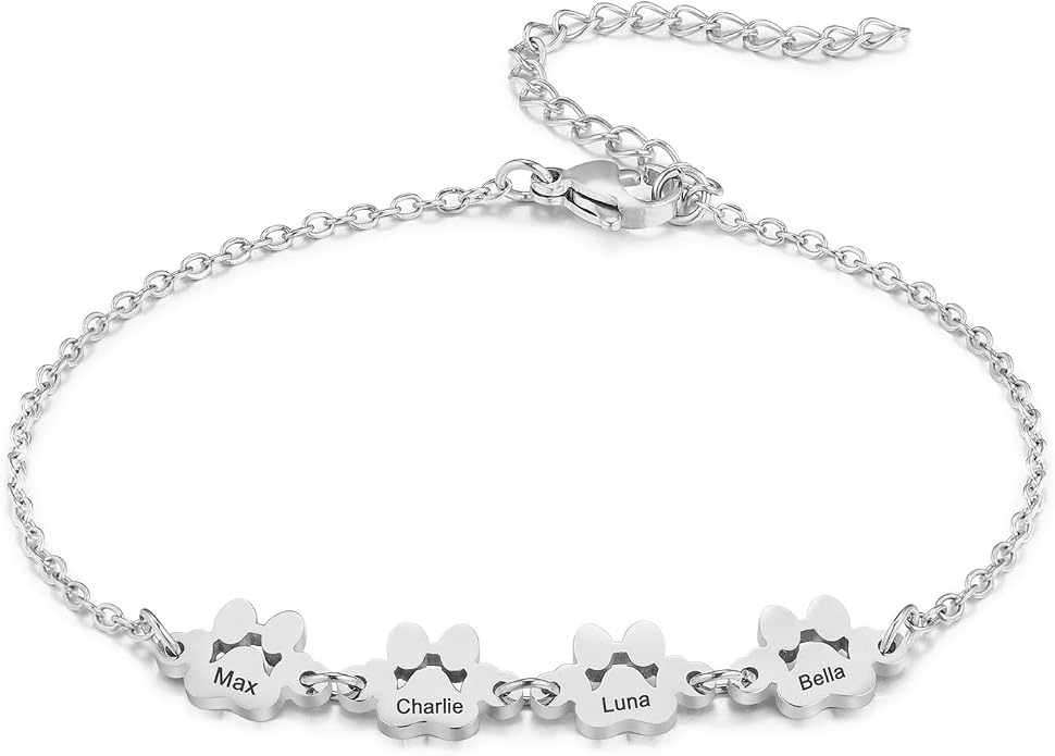 MeMeDIY Personalized Paw Print Bracelet by MeMeDIY
