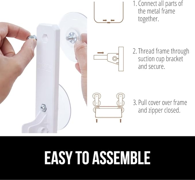 GORILLA GRIP Cat Window Perch, Foldable Cat Window Hammock Bed - Image 7