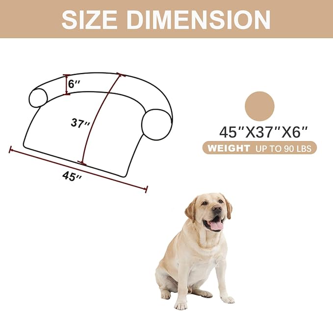 Tinaco Luxurious Calming Dogs/Cats Bed Mats, Dog Pad Washable Removable Couch - Image 2